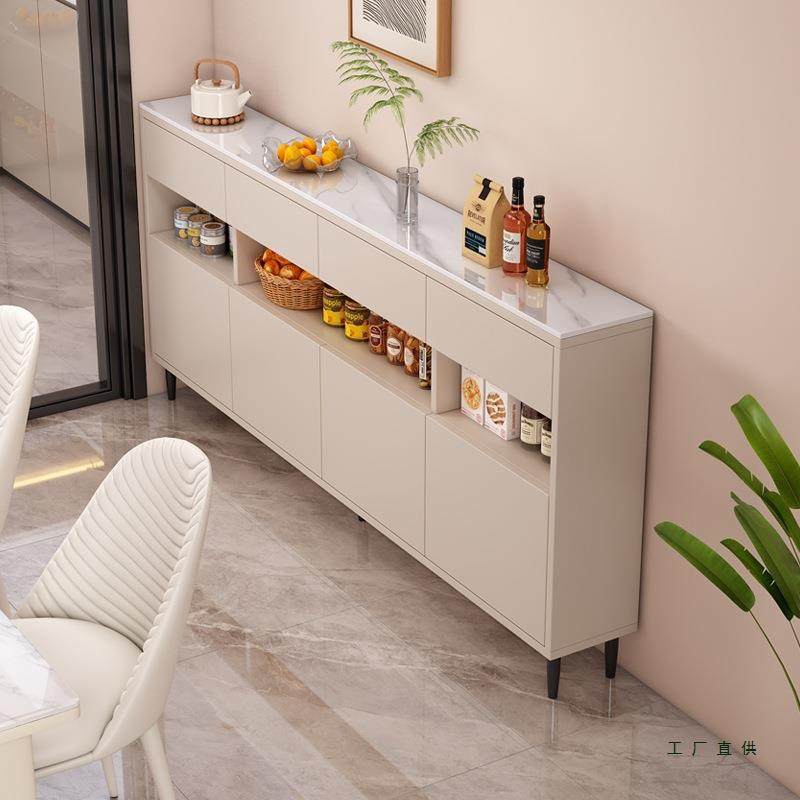 餐边柜靠墙一体储物柜20cm极窄超薄实木岩板茶水柜客厅收纳置物柜,住宅家具,餐边柜,淘宝优惠券,粉丝福利购,淘宝优惠卷