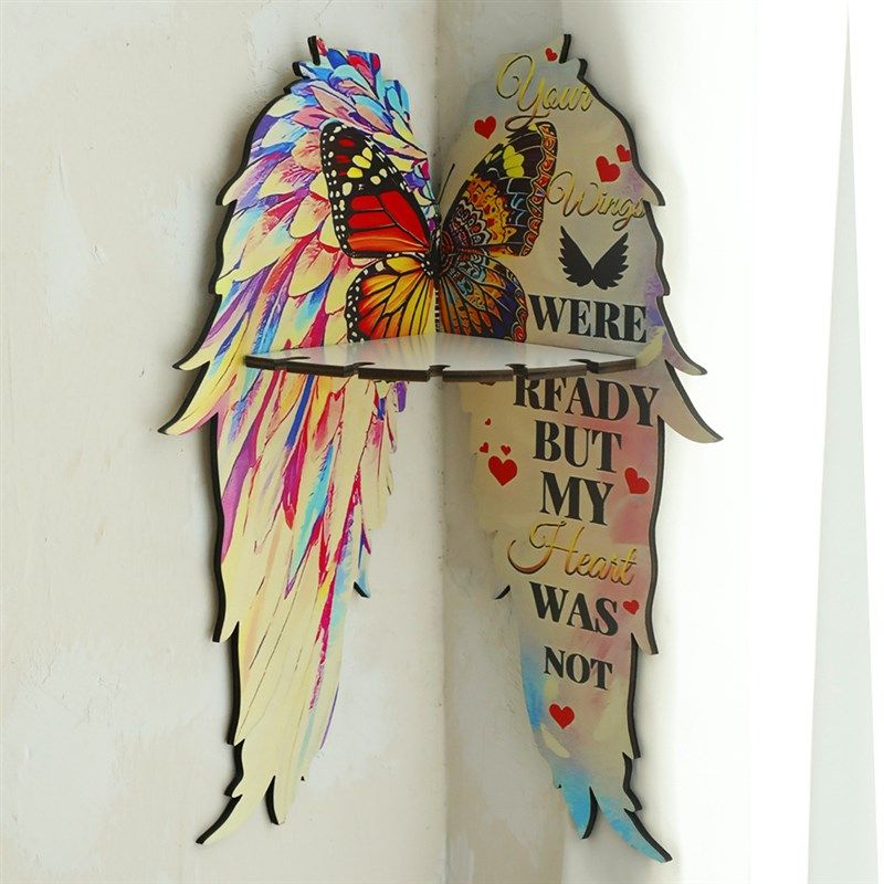 新品跨境木制工艺品彩色蝴蝶天使翅膀水晶烛台卧室墙壁置物架装饰,特色手工艺,其他特色工艺品,淘宝优惠券,粉丝福利购,淘宝优惠卷