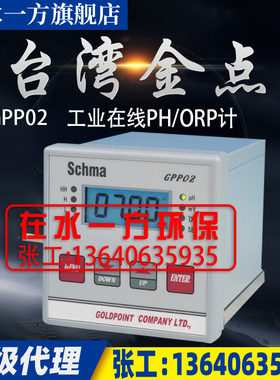 GPP02台湾金点GOLDPOINT在线式PH计工业酸碱度计PH/ORP仪表控制器