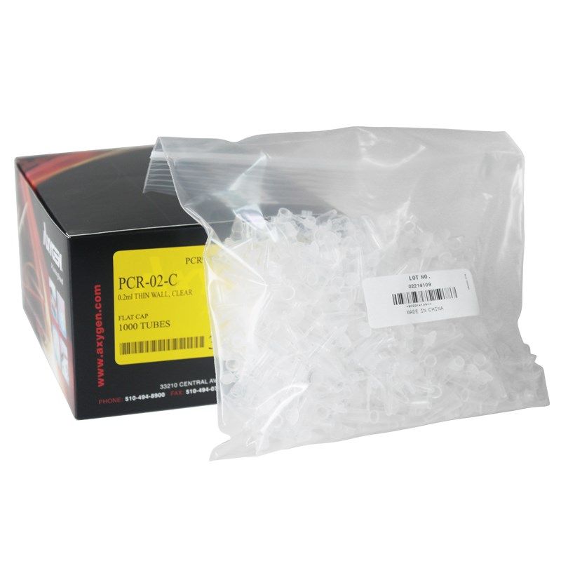 特价实验耗材 Axygen爱思进0.2ml平盖薄壁管 PCR-02-C 正品现货
