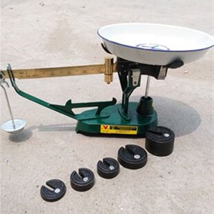 案秤 AGT-10型纯铜标尺10kg/5g老式案秤台秤桌秤带秤砣机械案称