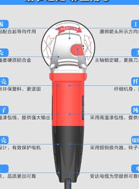 新品奥坚牌手持式圆弧直边倒角机内孔模具倒角机手提直边角磨机