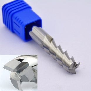 50度KLOT整体合金立铣刀 3刃钨钢铝用铣刀6 7 8 9 10 11mm加长