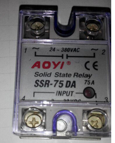 厂家直销 SSR-75DA 单相固态继电器  AOYI 上海奥仪电器