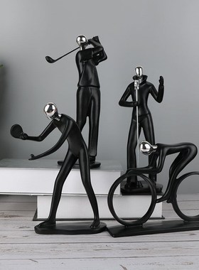 现代简约摆件轻奢家居创意客厅书房书架书柜酒柜装饰品摆件工艺品