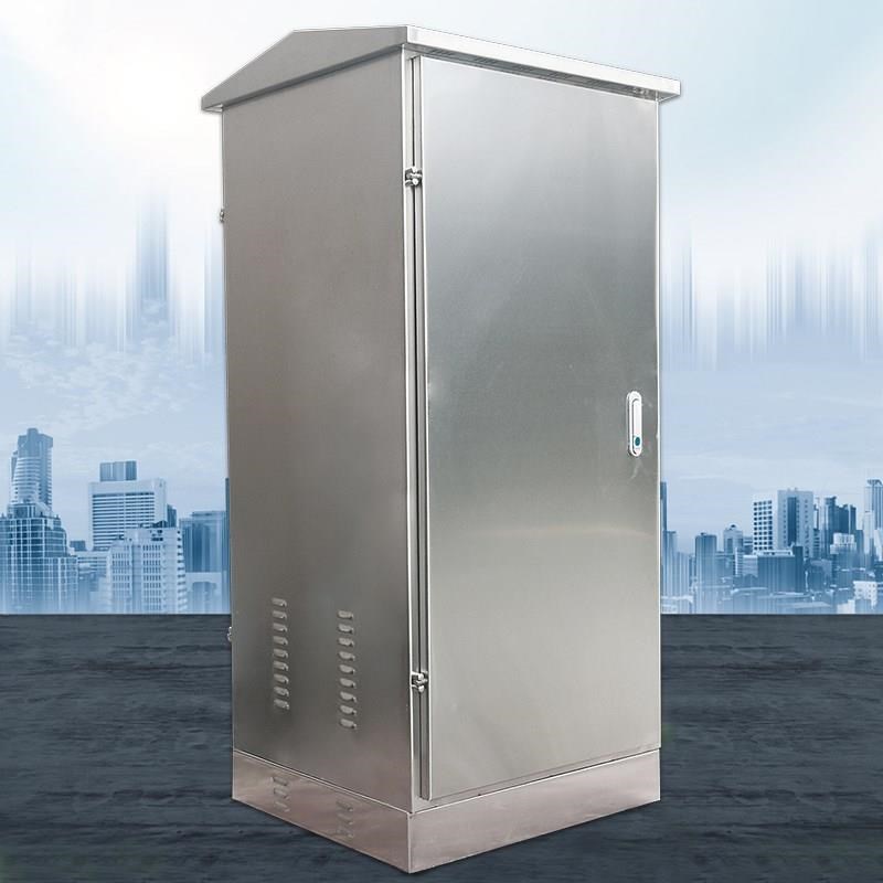 不锈钢网络机柜户外落地监控箱室外防水箱交换机弱电箱电气设备箱