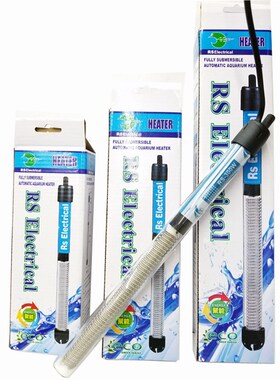 日胜RS-25 50 200鱼缸玻璃不锈钢加热棒防爆自动恒温水族加热棒
