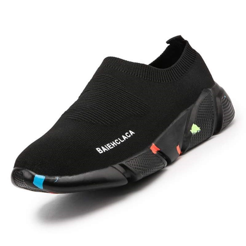 透气鞋带网鞋夏天男鞋不系带学生防臭无懒人鞋子运动休闲男