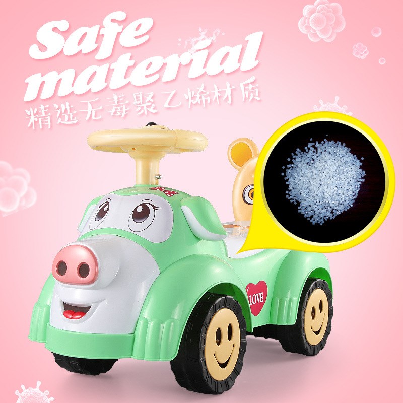 锋达儿童扭扭车带音乐滑行溜溜车宝宝四轮学步助车1-3岁童车玩具