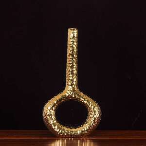 简约复古纹抽象创意摆件欧式样板间店铺客厅装饰品陶瓷摆设家居