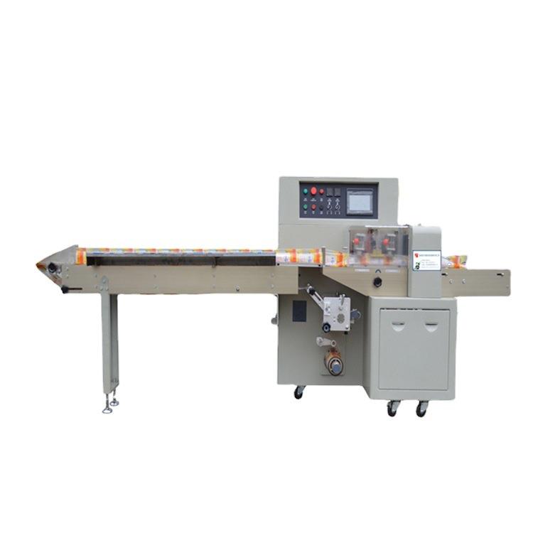 下走纸枕式自动包装机苹果面包蛋糕饺子套盒盒式背封包装