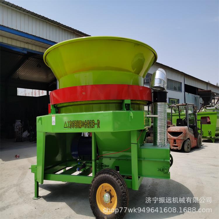 下出料饲草捆粉碎机圆包料整捆大型粉草机圆盘转筒式揉丝机