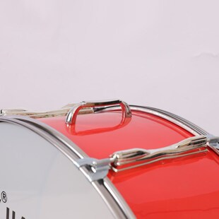 佳宝少先大队鼓红色鼓现货24寸打击乐器 红皮军鼓红边大军鼓