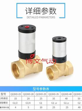 电磁阀Q22HD-15 Q22HD-20 Q22DH-25 32-40-50 4分6分1寸DN15