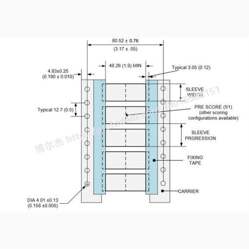 TMS-SCE-1K-3.4-2.0-2泰科Tyco卷装热缩标识管TE可打印分段套管