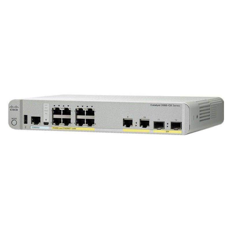 思cis科co WS-C3560CX-8PC-S 8口千兆三层POE交换机