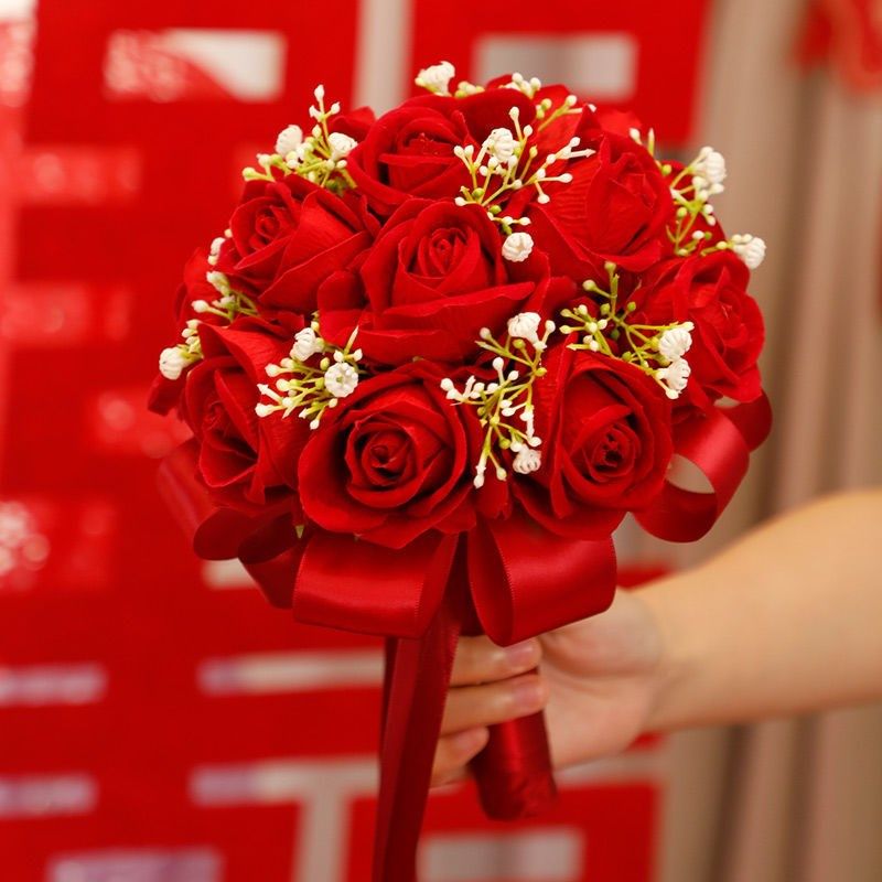 新娘出嫁手捧花秀禾服搭配结婚手捧花束仿真玫瑰花球,鲜花速递/花卉仿真/绿植园艺,新娘手捧花,淘宝优惠券,粉丝福利购,淘宝优惠卷