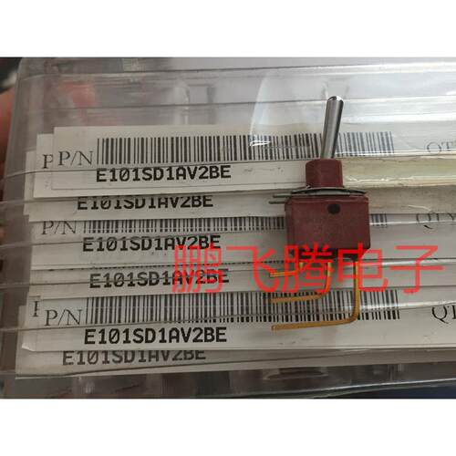 原装美国C&k E101SD1AV2BE钮子开关3脚2档 弯脚侧拨开关摇头摇臂
