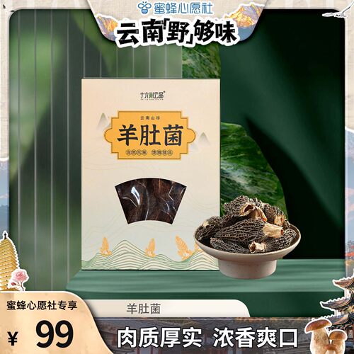 【云南“野”够味】羊肚菌50克云南特产菌菇类干货