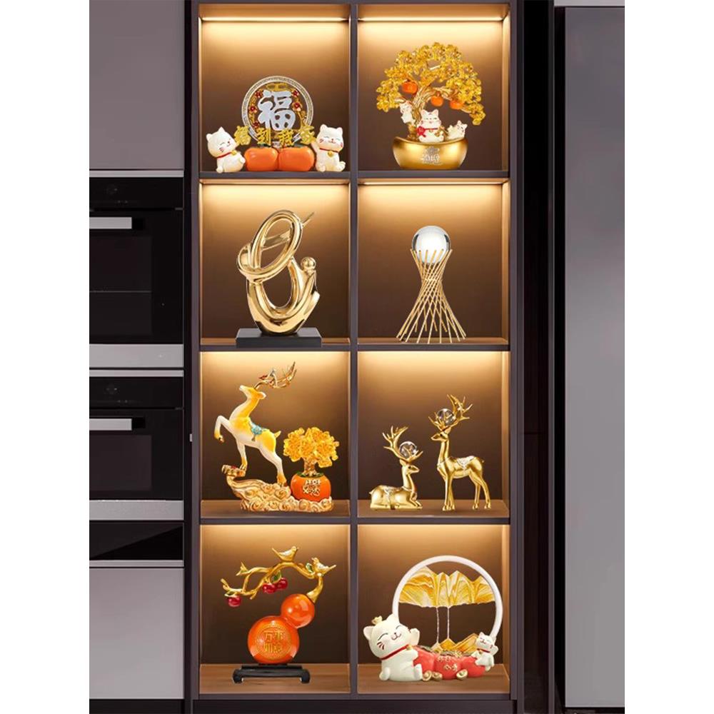 新房酒柜电视柜装饰品摆件家居餐边柜玻璃柜客厅玄关乔迁新居礼物
