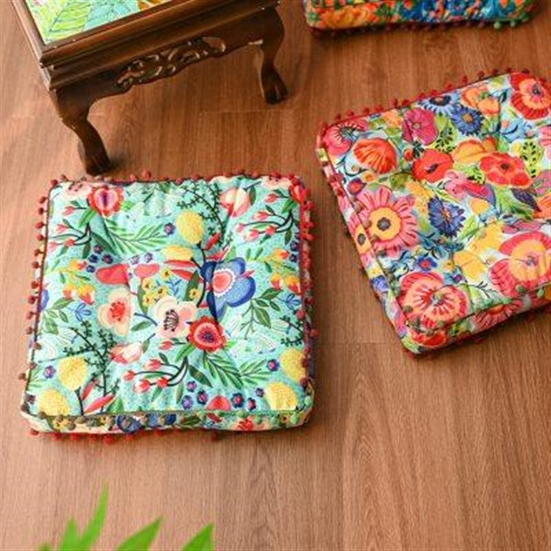 法国MAGRACE方形棉麻坐垫蒲团家居创意艺术日用客厅X卧室沙发坐垫