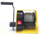 甄选1200磅2000磅自锁式 手摇绞盘 手摇绞盘钢丝绳合金钢手动半圈式