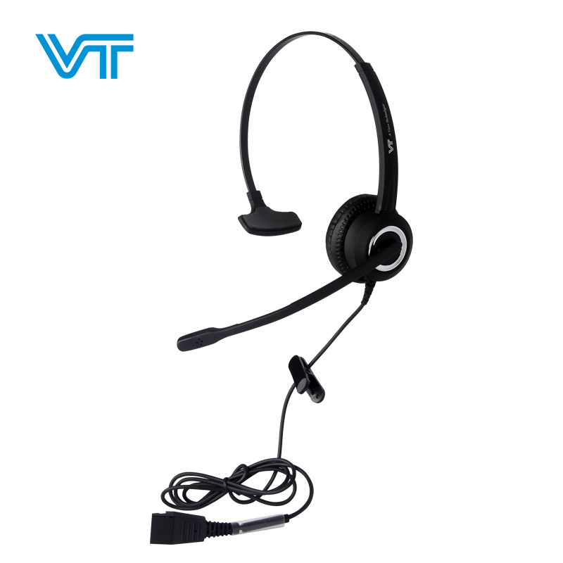 VT6300呼叫中心话务耳机头戴式固话降噪办公耳麦调音线控