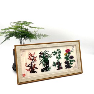 陕西皮影戏摆件民间工艺品装饰画西安旅游纪念品中国风特色送老外