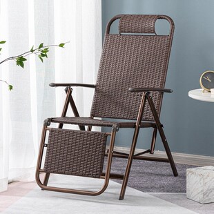 新款典辉躺椅折叠午休椅家用凉椅靠背椅编藤椅子腾躺椅睡椅办公室