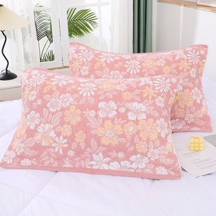 纱布棉枕巾一对电商爆款加大加厚柔软亲肤不起球枕头盖巾