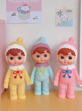 ins少女心日系覆古昭和风娃娃 可爱卡通北欧简约房间摆设桌面摆件