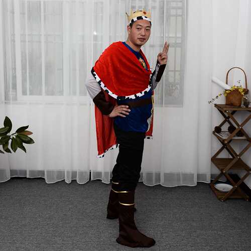 万圣节cosplay服装成人舞会演出服古装国王服成人国王王子服装