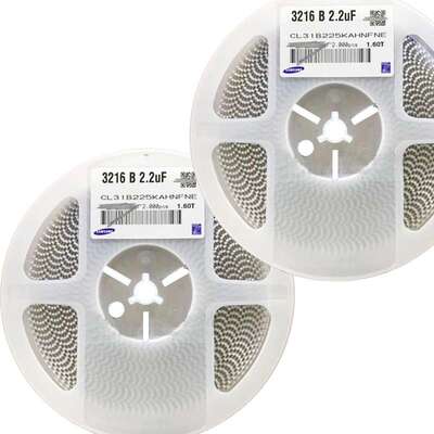 1206 225K 2.2UF/25V X7R 10% 高压陶瓷贴片电容CL31B225KAHNFNE