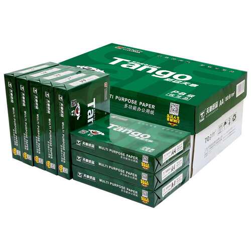 天章(TANGO)新绿天章A4 70g 复印纸 500张/包 8包/箱 现货