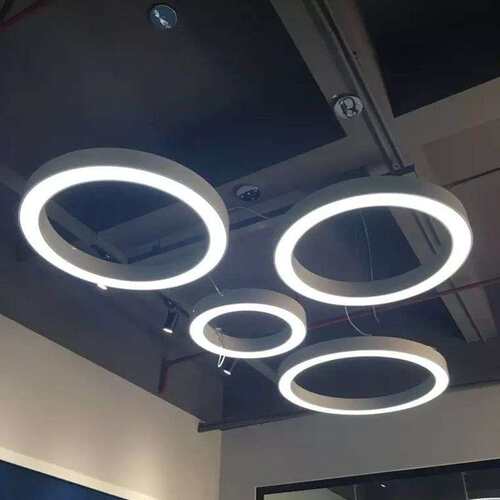 定作环形圆形吊灯工业风圆圈吸顶灯led简约酒店工程圆环灯具直发