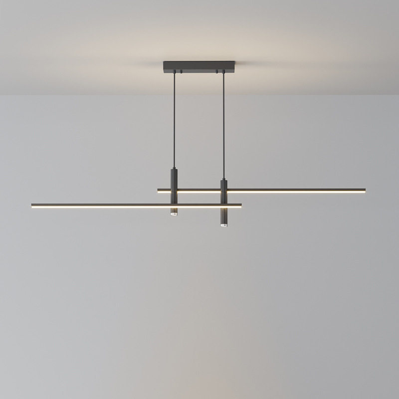 餐厅吊灯极简一字长条茶室吧台LED射灯现代简约书房饭厅家用主灯,家装灯饰光源,餐厅吊灯,淘宝优惠券,粉丝福利购,淘宝优惠卷