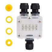 甄选IP68透明三通防水接线盒路灯接线盒塑料Y型防水接线盒电缆防