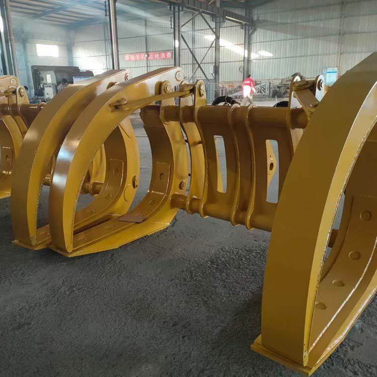 木料抓斗装载机改装抓料铲斗铲车夹木钳对夹