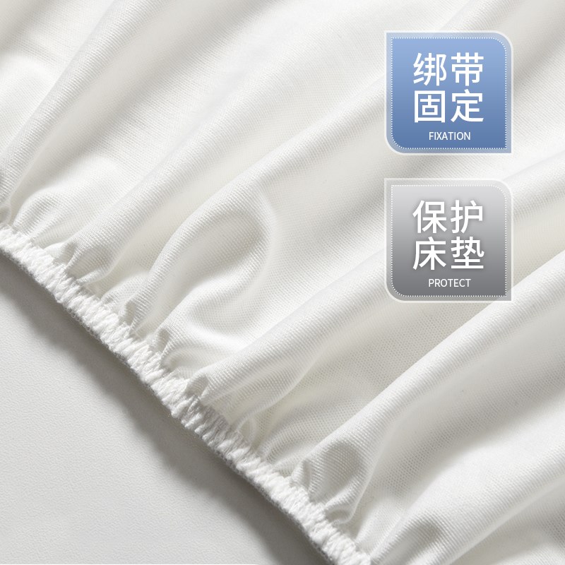 77N防水天丝空k气层儿童床笠加厚透气白色床套1.2可洗隔尿垫防螨