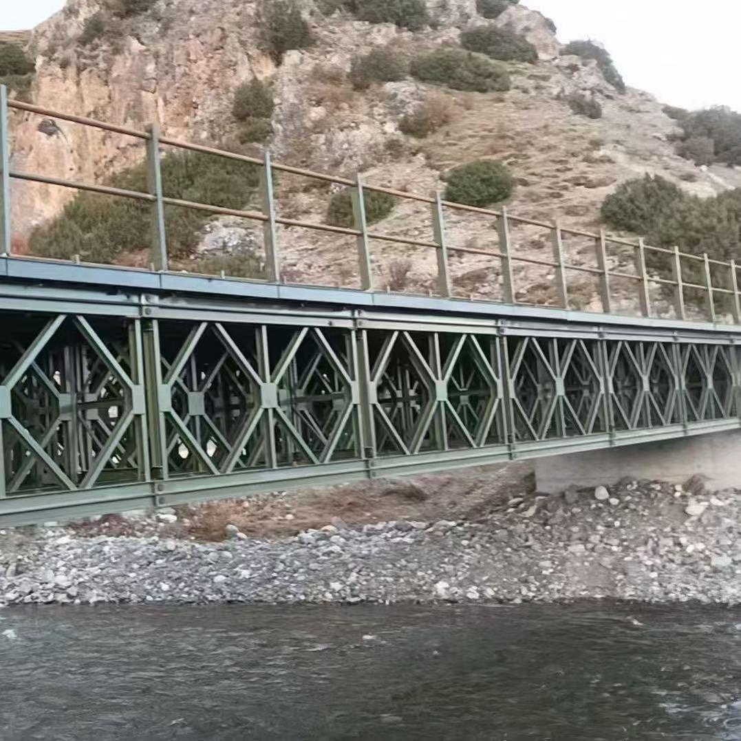 321型贝雷片支撑架钢桥贝雷桥321型贝雷片装配式公路钢桥贝雷片