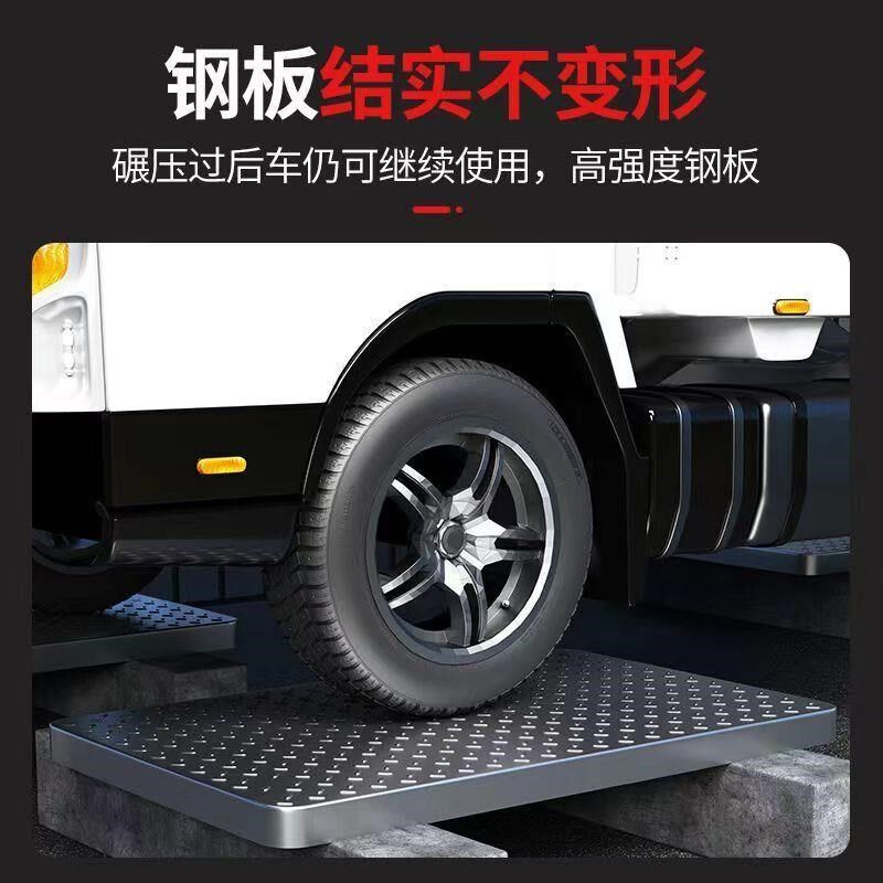 加厚钢板平板车家用手推车拉货折叠静音小拉车轻便搬运四轮小拖车