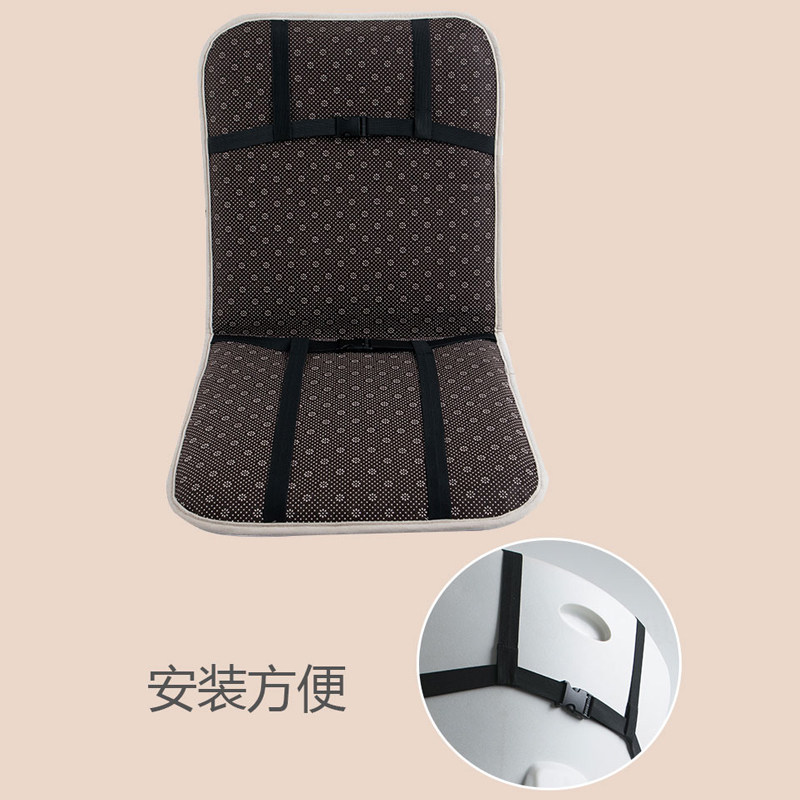 坐垫靠背一体办公室久坐餐椅电脑?椅垫护腰垫腰靠屁股垫毛绒秋冬