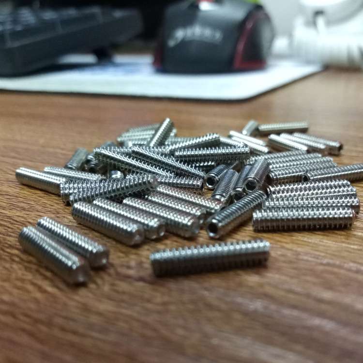 4-40美制细牙 不锈钢内六角凹端/平端机米，美制紧定螺钉。