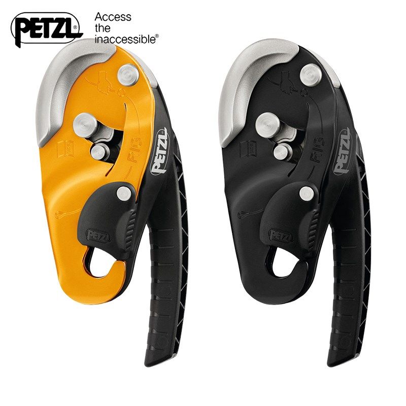 PETZL攀索RIG下降器D021绳索救援小型自动制停器DRT双人下降器