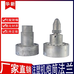 注塑机法兰海天120T炮筒前体震德雄伊之密力劲东华螺杆喷嘴头料筒