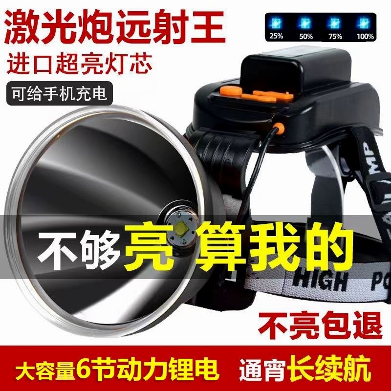 德国进口LED头灯强光可充电P900头戴式户外远射超长续航手电筒氙