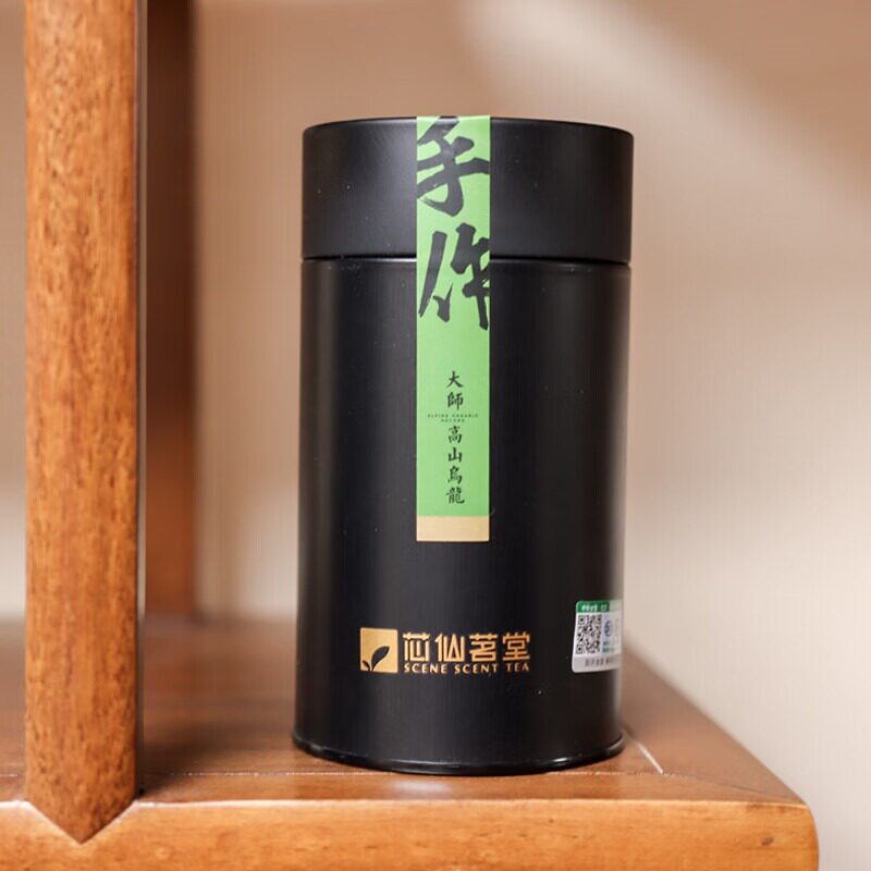 有机手作款高山乌龙茶清香型鲜爽回甘高山云雾一芽两叶100g罐装