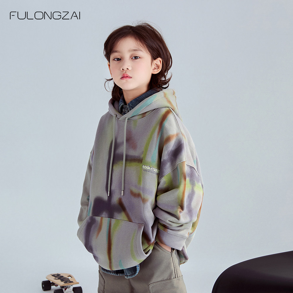 FULONGZAI 亲子童装连卫衣/绒衫