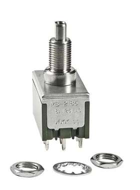 NKK非自复位按钮MB2185SS4W01自锁12引脚按键开关