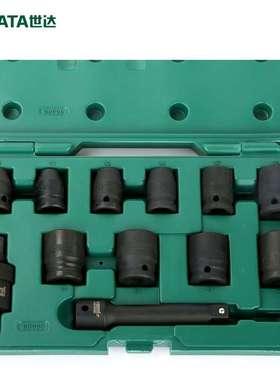 工具风动套筒12件12.5mm大飞气动公制套筒套装09009